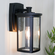 Black Remon Outdoor Wall Light